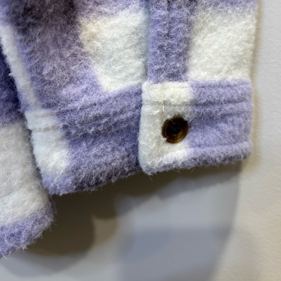 DSG Purple and White Buffalo Plaid Lavender Checkered Jacket - Picture 8 of 8
